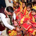 डोल आश्रम में मुख्यमंत्री ने श्री पीठम स्थापना महोत्सव में किया प्रतिभाग,1100 कन्याओं का किया पूजन